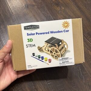 Templeton Solar Powered Wooden Car 3D Stem Kit Homeschool Ages 6+ NEW